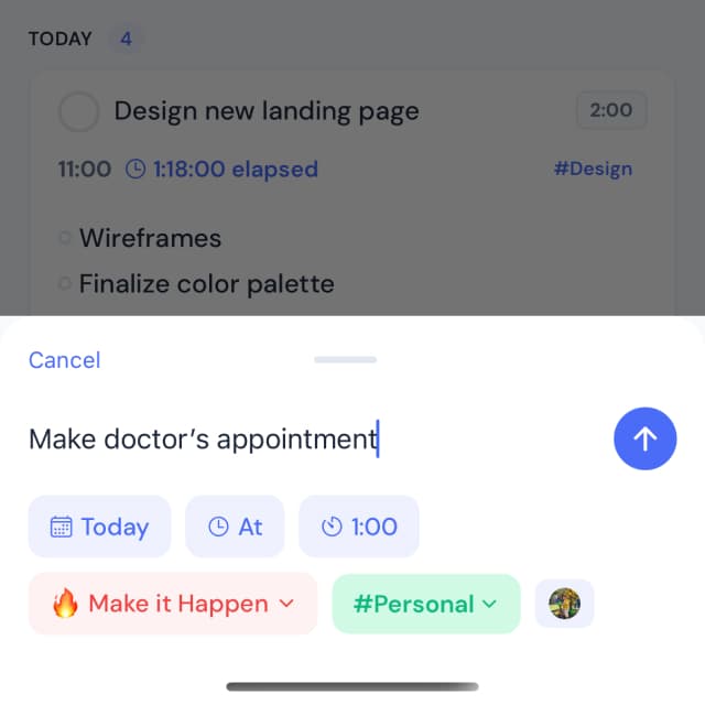 nonne — Capture a new task
